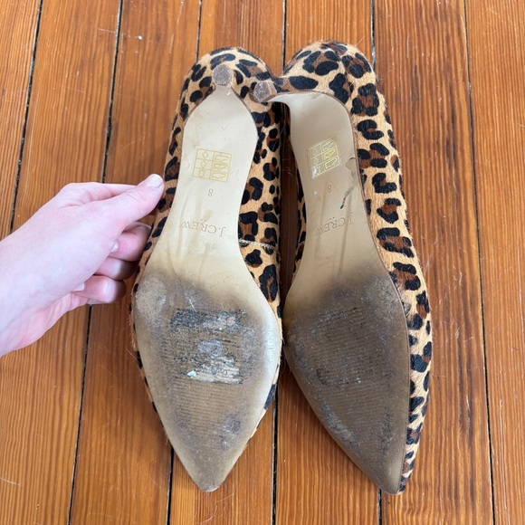 J. Crew Leopard Print Women's Pointed Heels Size 8 - Picture 4 of 6
